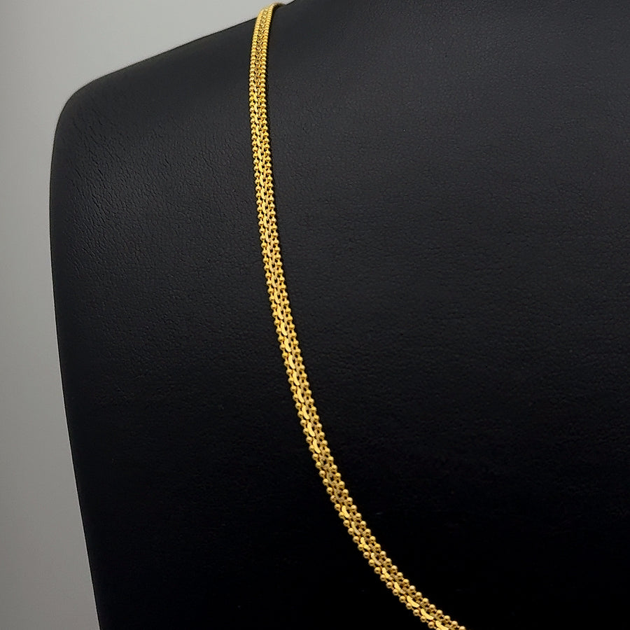 22K Gold Flat Chain