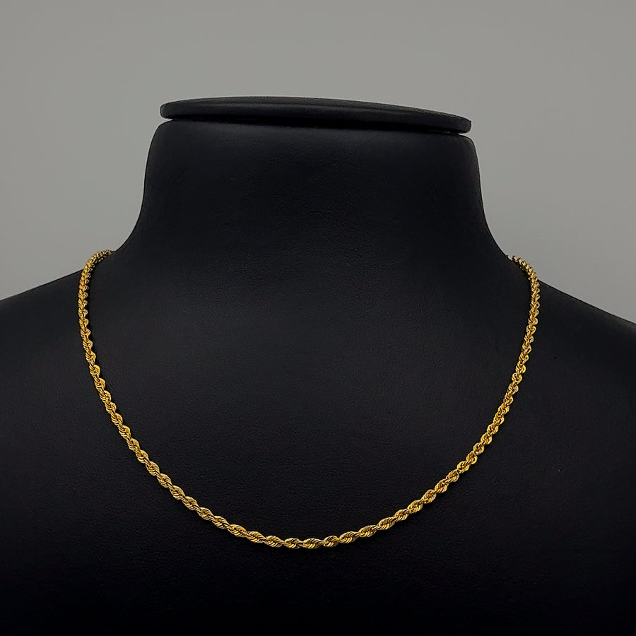 22K Gold Rope Chain