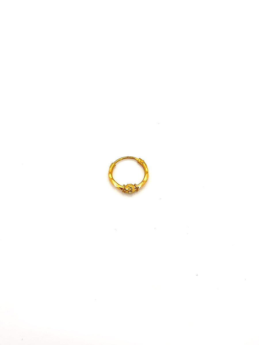 22K Gold Hoop Earrings HRJ009