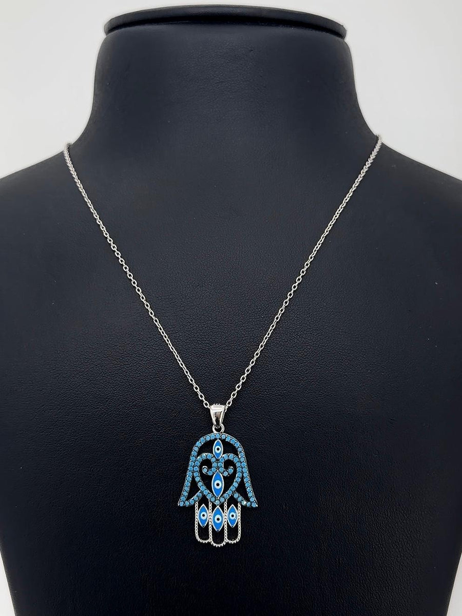 Silver evil-eye Pendent