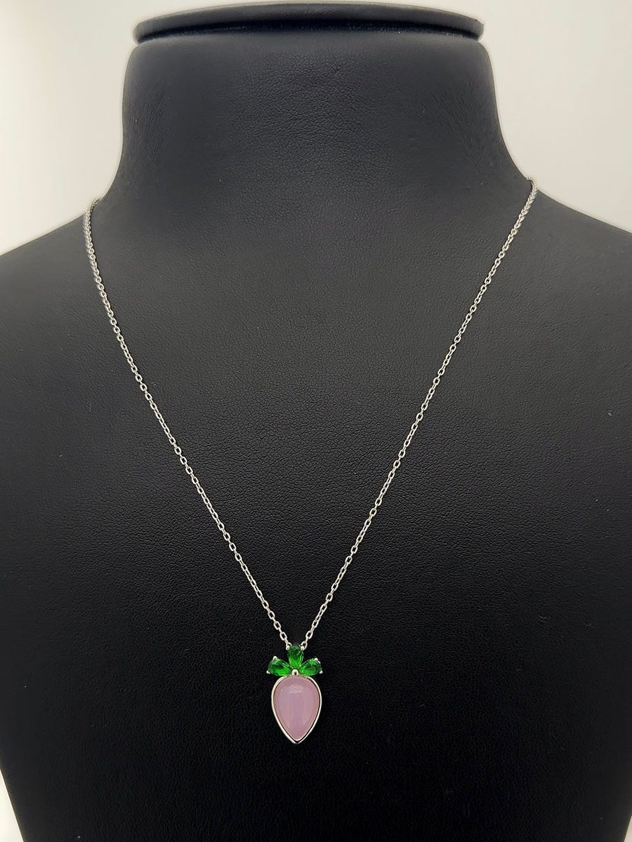 Silver pendant with chain