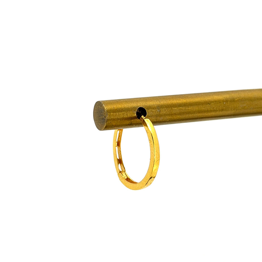 THIN 18K PLAIN HOOPS