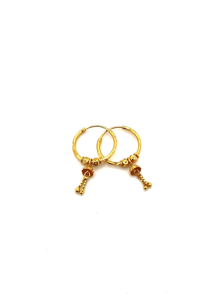 22K Hoop Earrings HRJ003