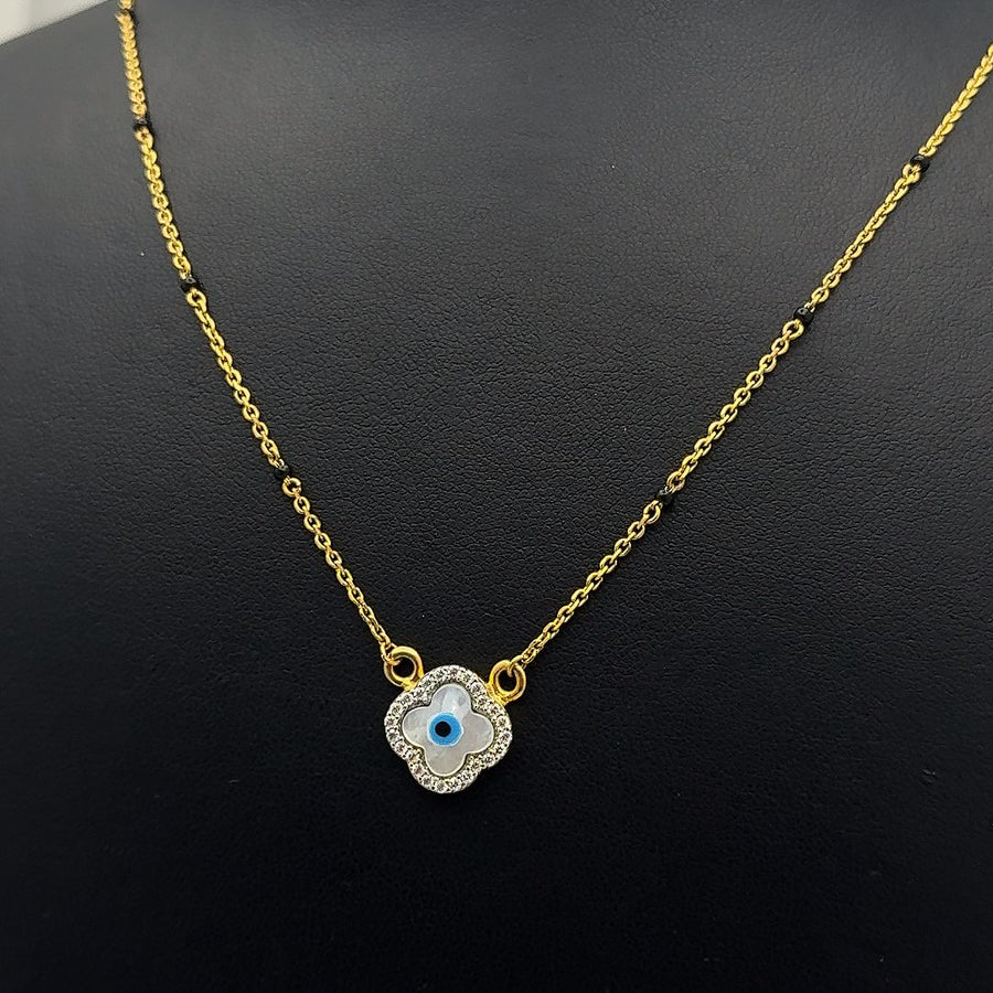 22K Gold Mangalsutra with Evil Eye