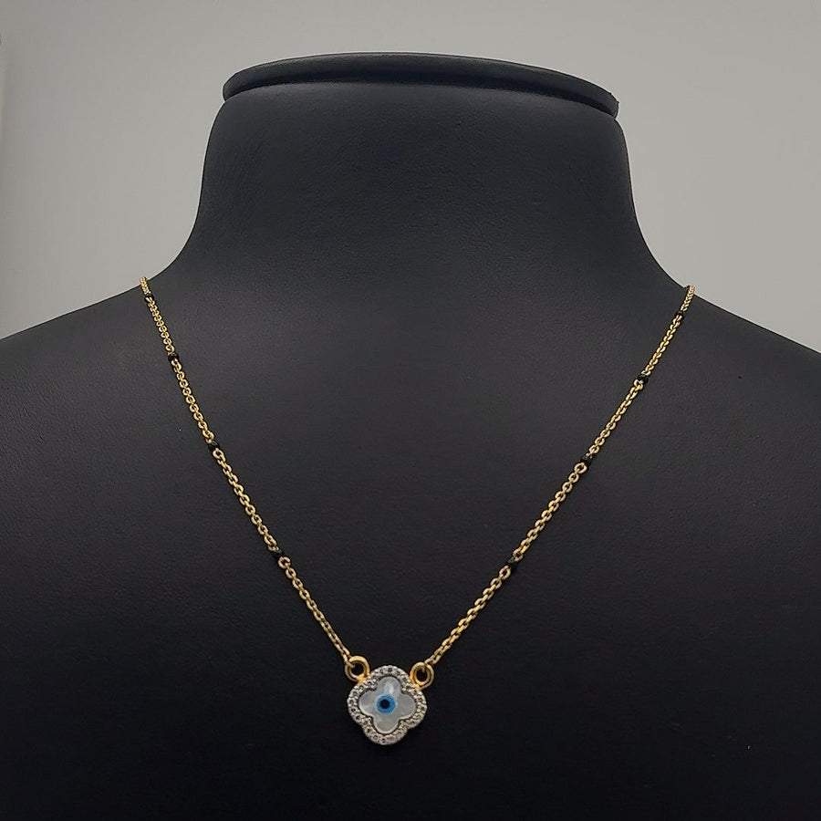 22K Gold Mangalsutra with Evil Eye