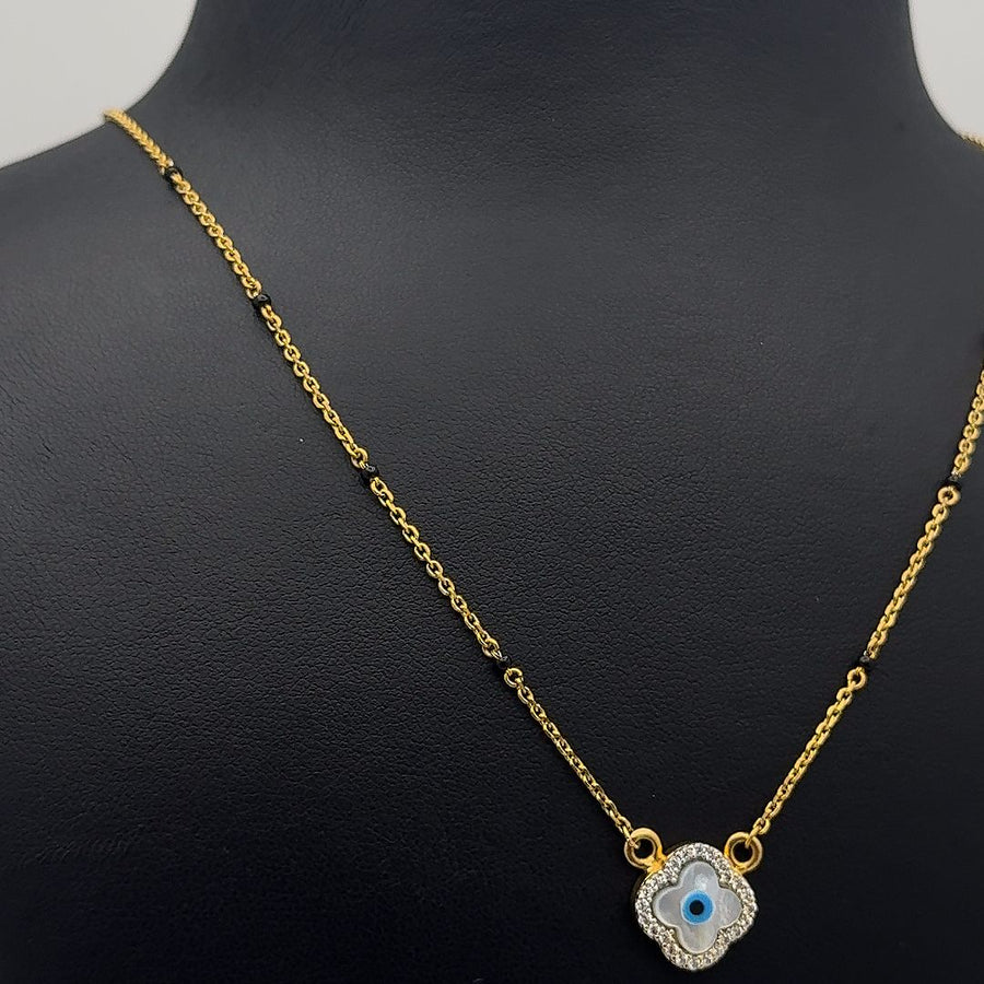 22K Gold Mangalsutra with Evil Eye