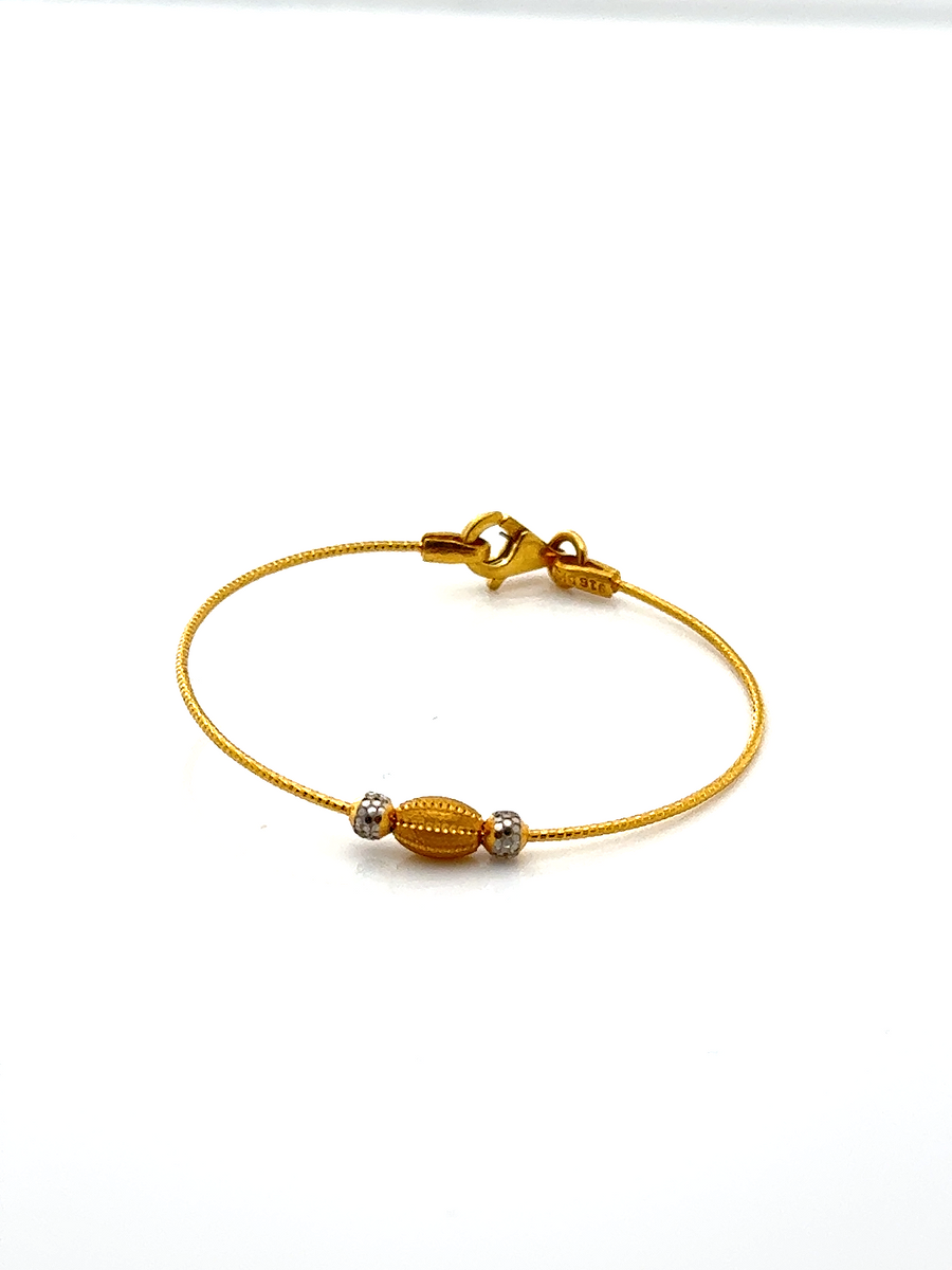 Light Weight 22K Gold Baby bangle in pair