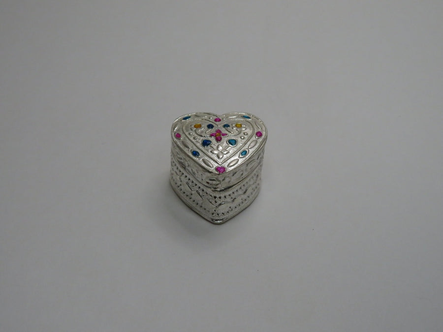 Heart shaped silver dabbi  U7