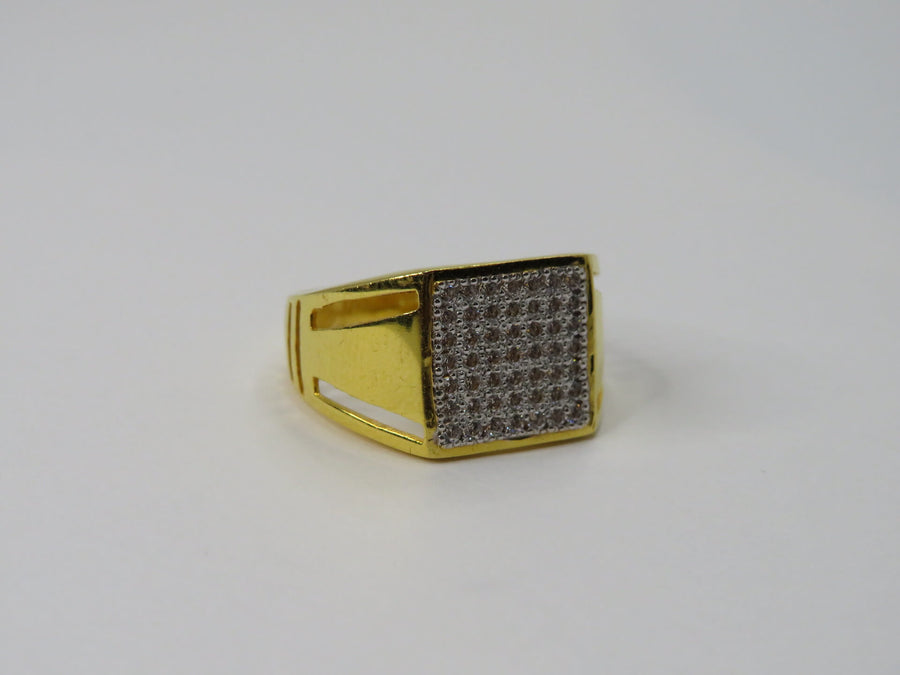 Gold Cubic Zirconia Ring M24