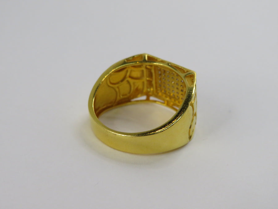Gold Cubic Zirconia Ring M12