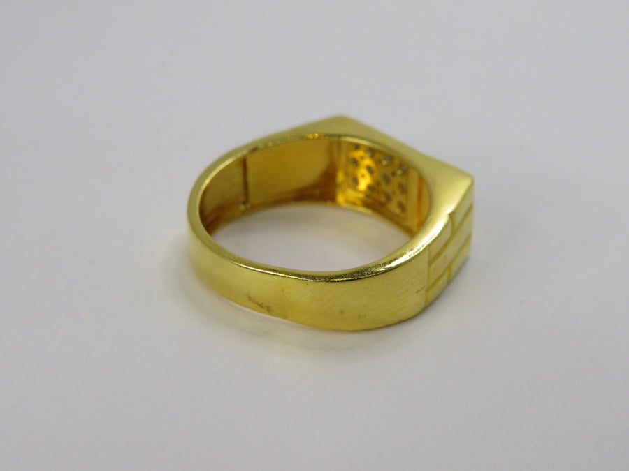 Gold Cubic Zirconia Ring M19